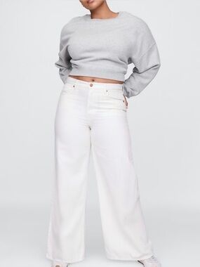 GAP White Wide Leg Jeans